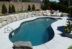 Pool Retaining Wall